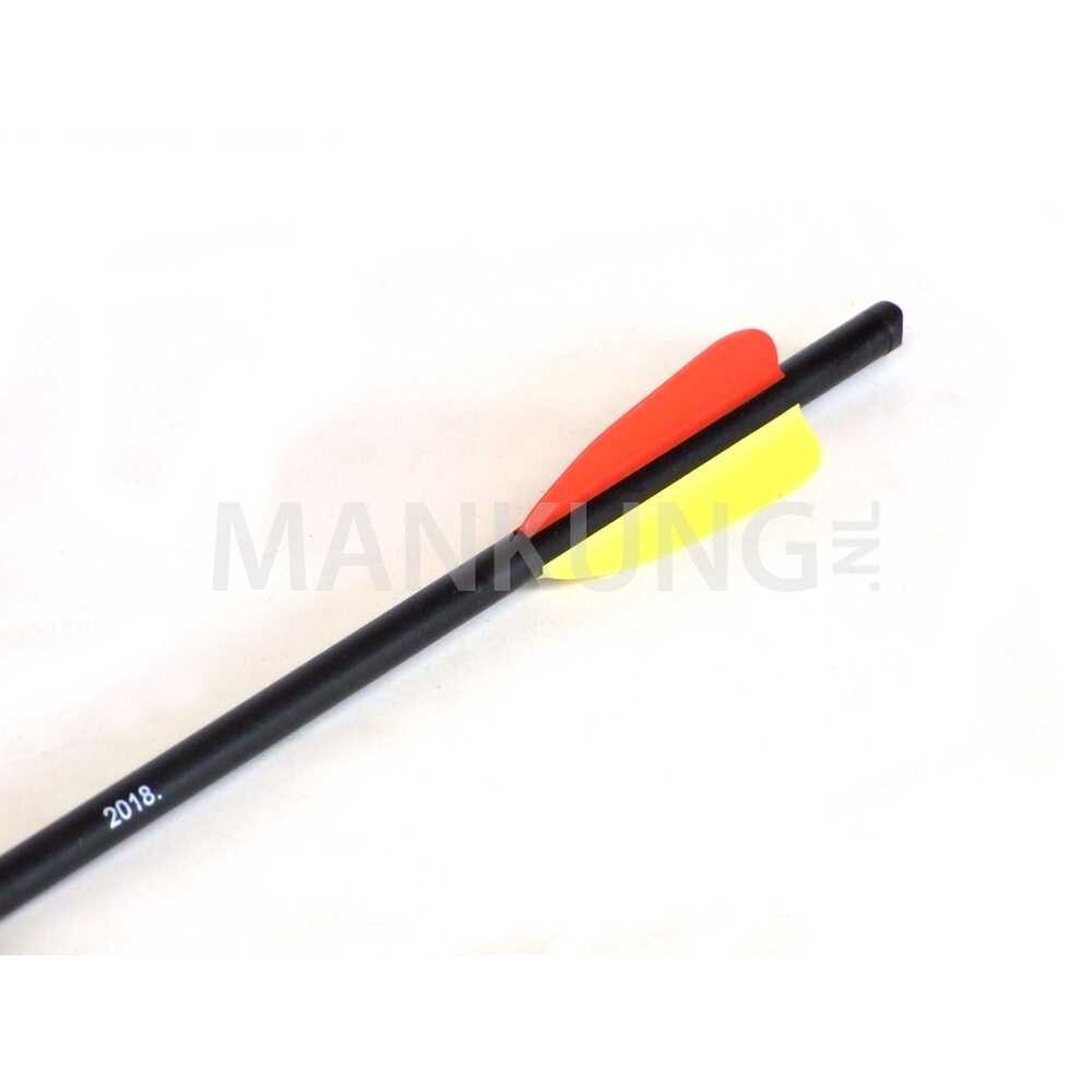 Man Kung 14 inch aluminium crossbow bolts black 6-pack (Ø8mm)