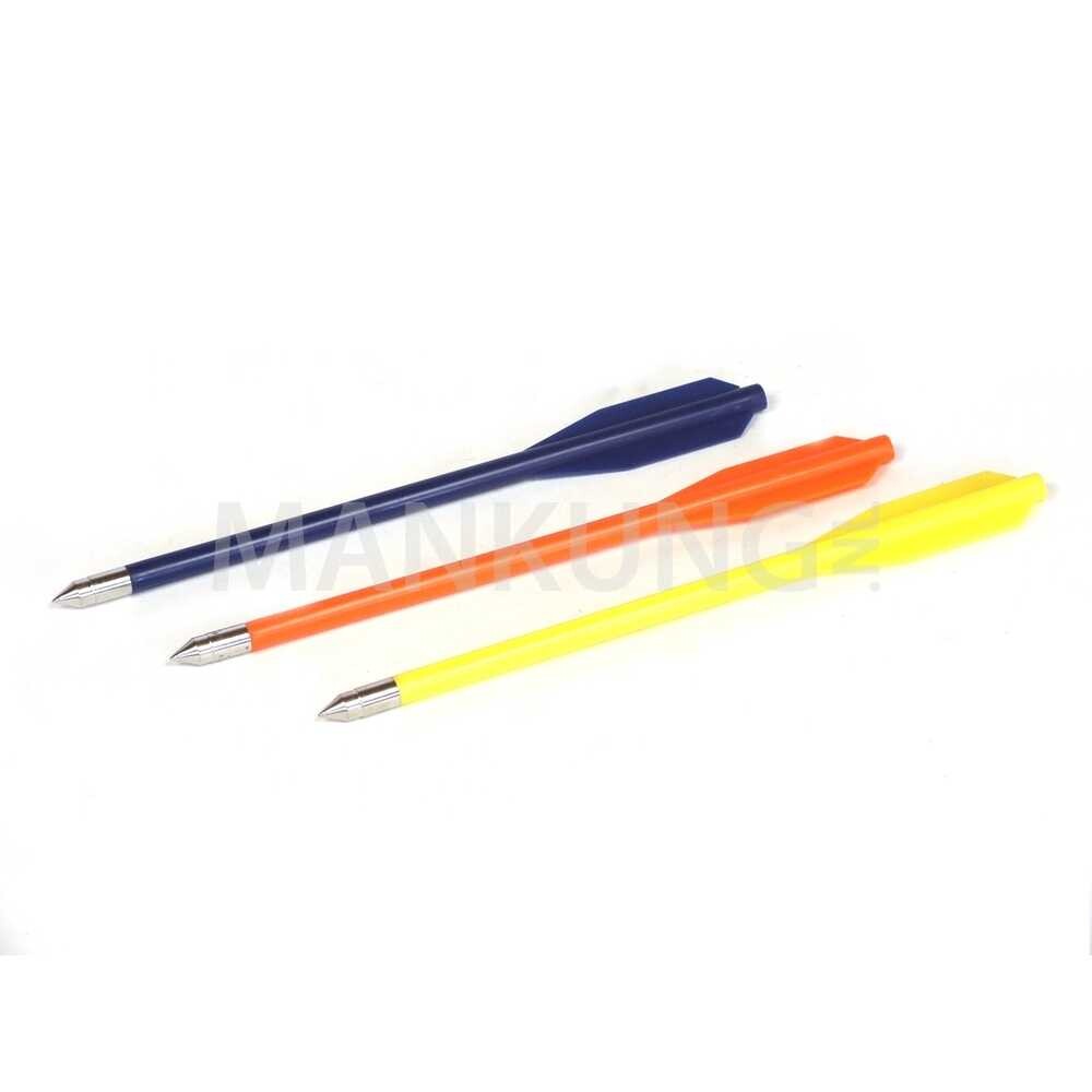 Man Kung 6,5 inch coloured plastic crossbow bolts 12-pack (Ø6mm)