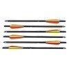 Man Kung 16 inch aluminium crossbow bolts black 6-pack (Ø9mm)