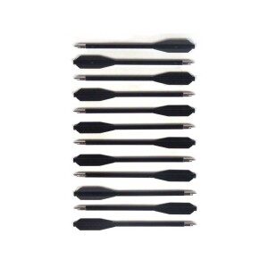 Man Kung 6,5 inch black plastic crossbow bolts 12-pack (Ø6mm)
