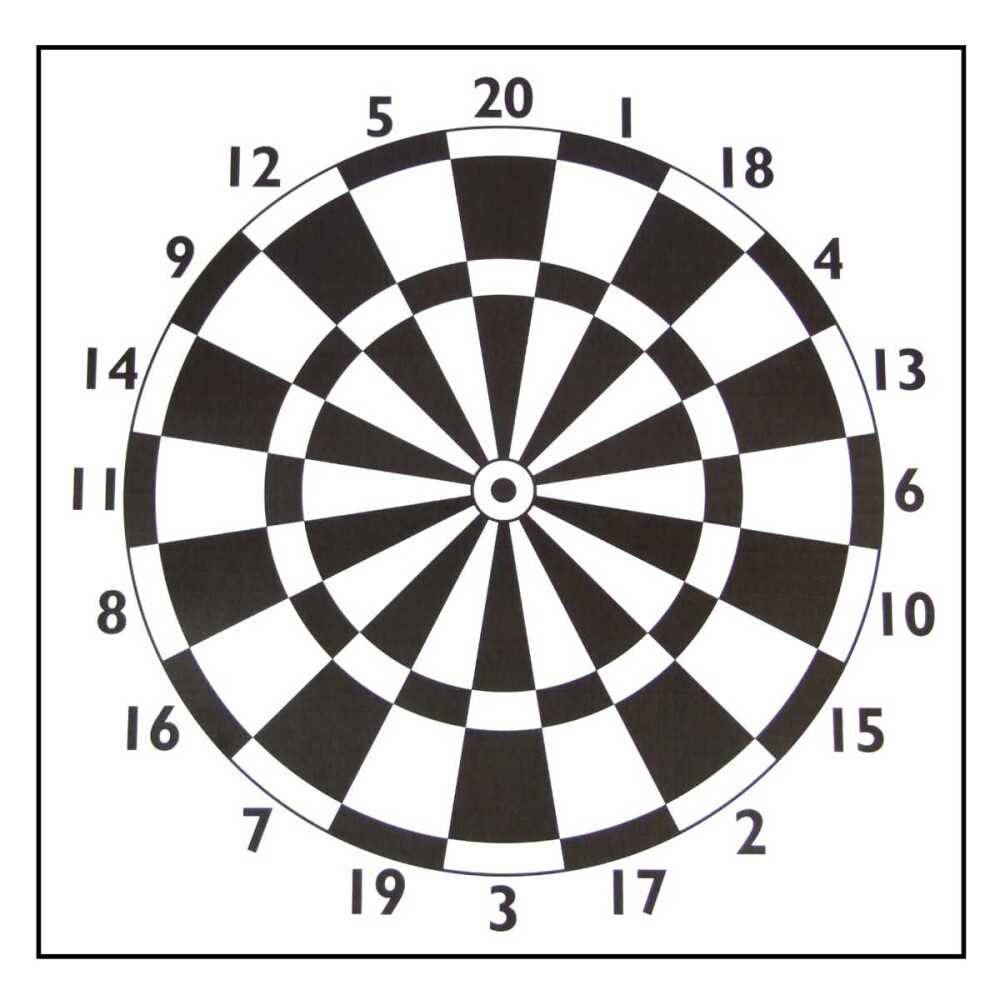 Paper target face Darts