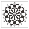 Paper target face Darts