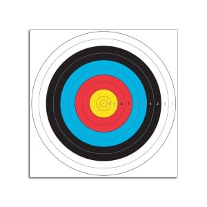Paper target face FITA 80 cm with numbers