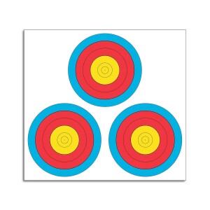 Paper target face FITA 3x20 cm Las Vegas